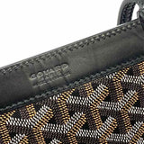 GOYARD 2018 Bellechasse Biaude PM Black Pebbled Leather Tote