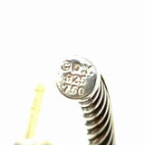 DAVID YURMAN Crossover XL Hoop 55mm 18K Gold .925 Sterling Silver Cable Earrings