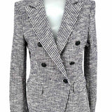 rag & bone Preston Women's Navy White Size 4 Double Breasted Tweed Blazer