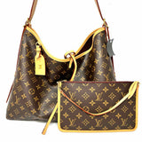 LOUIS VUITTON Carry All MM Brown Monogram Made in France Shoulder Bag