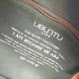Ubuntu Commuter Safari Kuba Canvas Black Green Multi-Carry Heart Tote