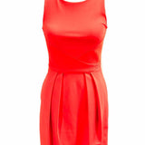 Armani Exchange Women's Red Size 0P Sleeveless Pleated Dress