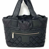 Chanel 2014 Coco Cacoon Nylon Black Quilted Made in Italy Tote