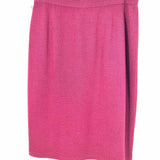 ST. JOHN EVENING Women's Burgundy Size 14 Midi Santana Knit Skirt