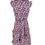 Kate Spade Women's Purple Size 6 Wrap Silk Abstract Dress