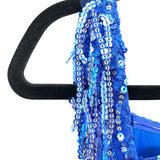 Bella Barnett Women's Blue Size M Sleeveless Sequined Dress