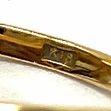 Estate size 6 18K Yellow Gold Cluster Leaf Pearl Ring