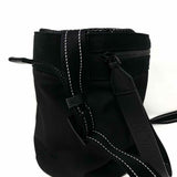 Bottega Veneta Nylon Black Electric Blue Interior Bucket Bag