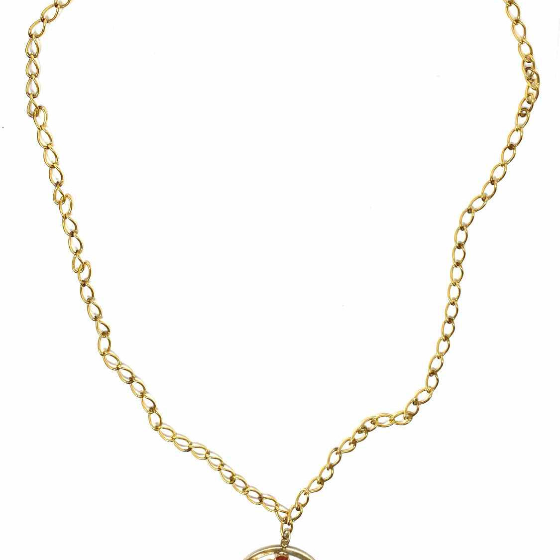 Harry S. Bick & Sons 12K GF Gold Pendant 30" Scarab Necklace