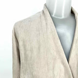 BLANKNYC Women's Beige Size L Sharkbite Cinched Cardigan