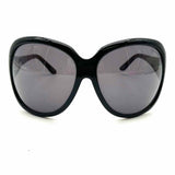 TOM FORD Black Wrap Oversized Sunglasses