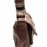 Michael by M. Kors Y2K Vintage Brown Baguette Buckle Leather Shoulder Bag