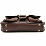 Michael by M. Kors Y2K Vintage Brown Baguette Buckle Leather Shoulder Bag