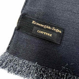 Ermenegildo Zegna Black Long 40 in Abstract Scarf
