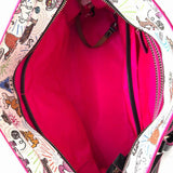 Dooney & Bourke x Disney Cats Sketch Coated Canvas Multi-white Zip Top Tote