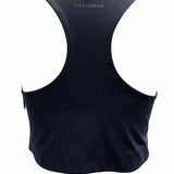 Girlfriend Collective Women's Black Size L Scoop Neck Crop Sleeveless
