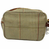 Polo Ralph Lauren Glen Plaid Coated Canvas Brown Houndstooth Clutch