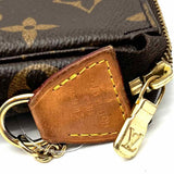 LOUIS VUITTON 2020 Mini Pochette Accessoires Coated Canvas Brown Monogram Clutch