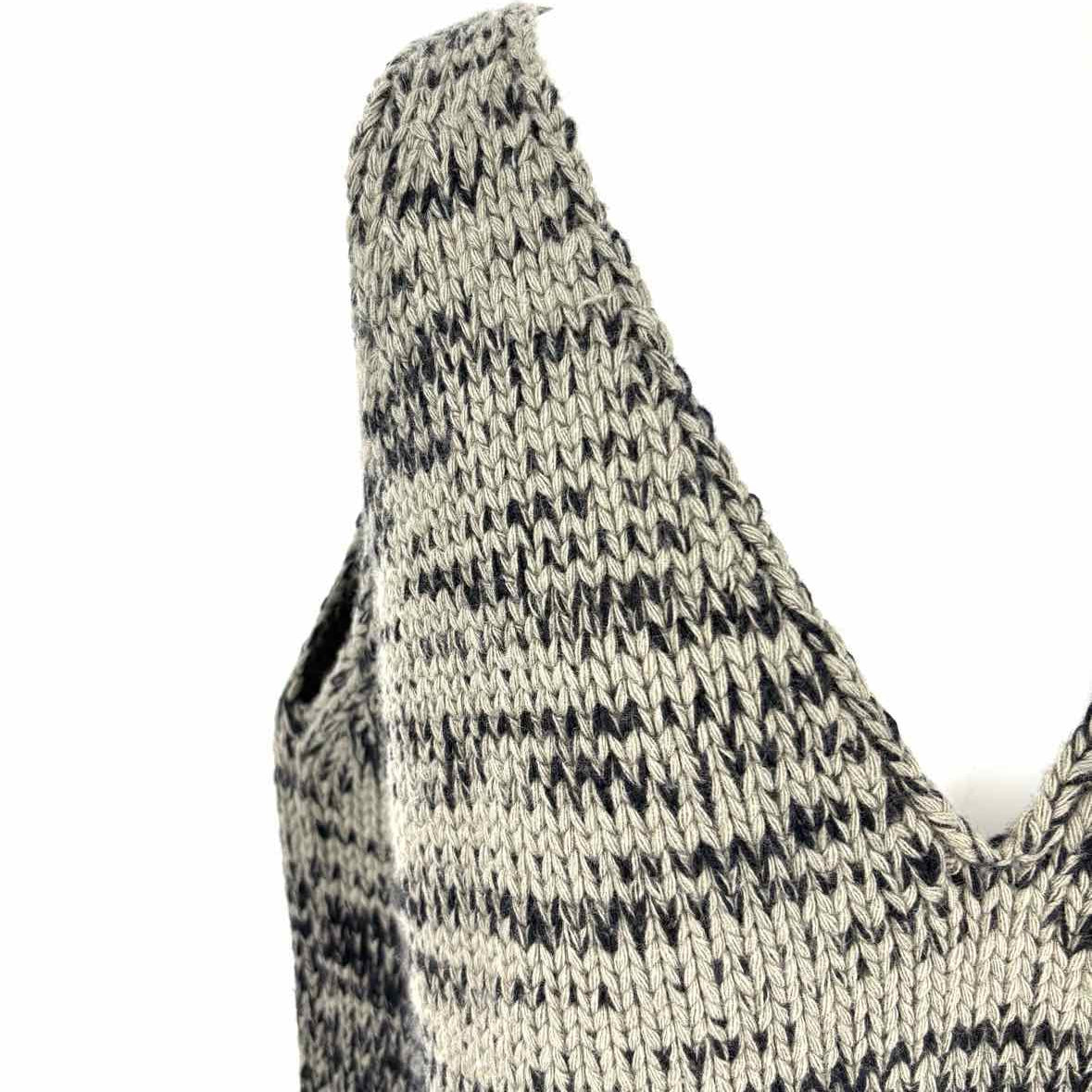 Prada Vintage 2006 Women's Gray Black Size 10 Sweater ombre Vest