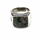 DAVID YURMAN Exotic Signet Signet size 7.5 925 Sterling Silver Pietersite Ring