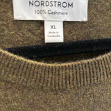 Nordstrom Women's Green Size XL Crew Cashmere Sweater