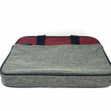 Ted Baker Piranha Canvas Red Gray Laptop Color Block Briefcase