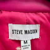 Steve Madden Women's Hot Pink Size M Vegan Leather Blazer