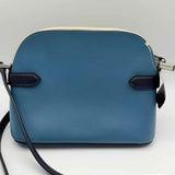 Kate Spade Staci Blue White Dome Color Block Saffiano Leather Crossbody