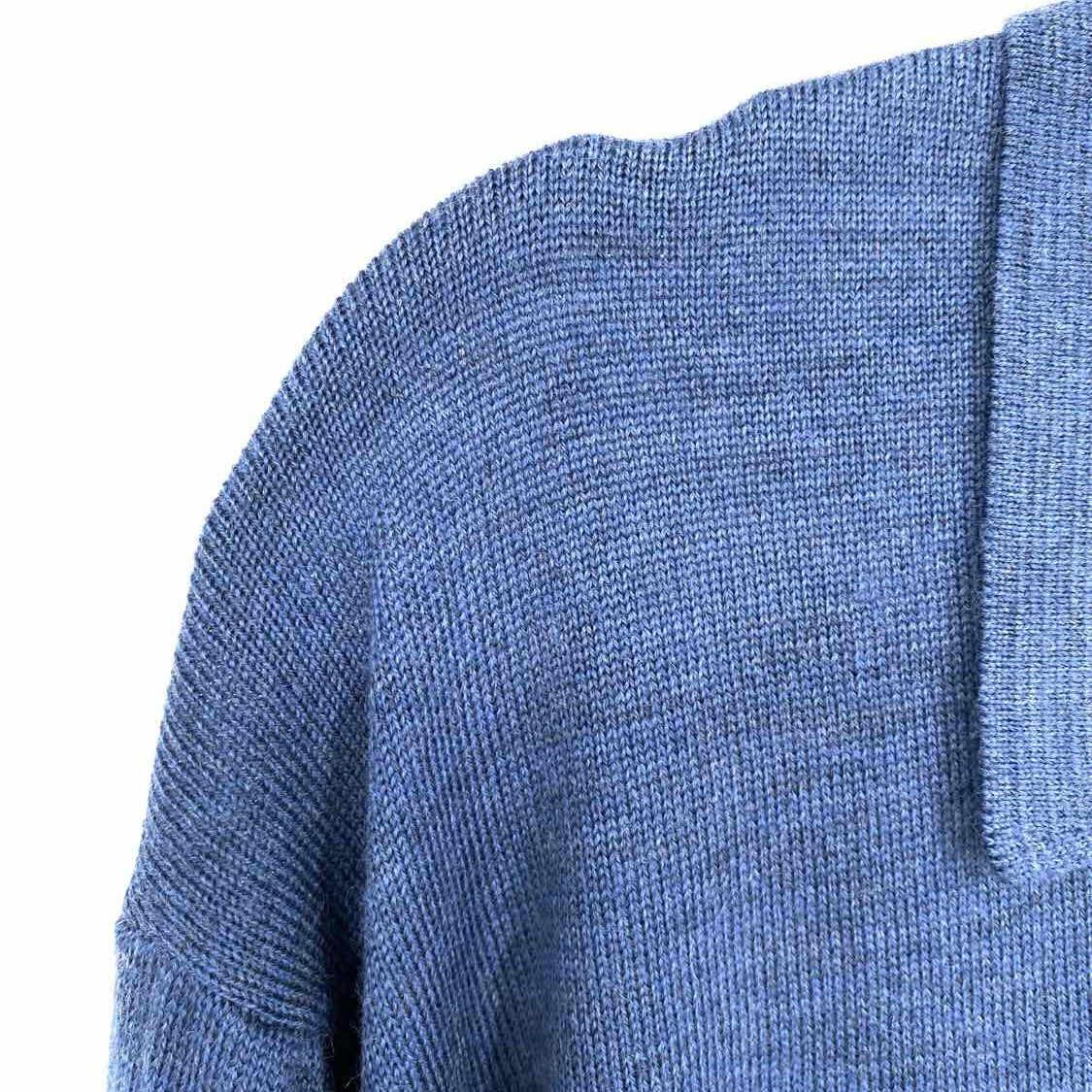 John W. Nordstrom Men's Blue Size XL Button Down Merino Wool Long Sleeve Shirt