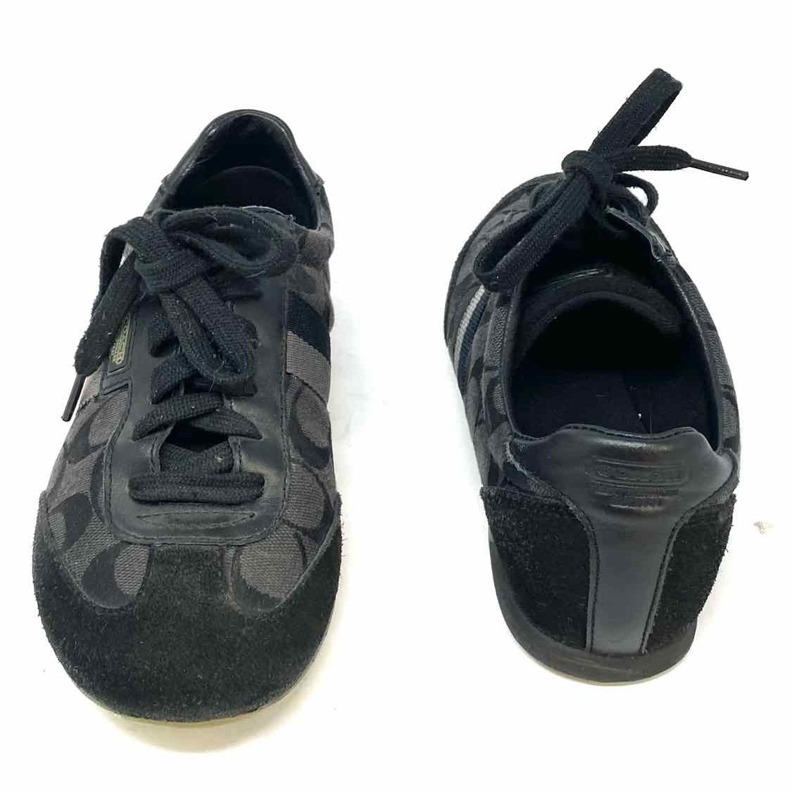 Coach Joss Women's Charcoal Size 7 Lace-up Signature Sneakers