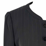 Armani Collezioni Women's Black Size 8 2 Piece Pinstripe Blazer & Pants Set