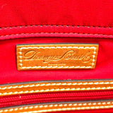 Dooney & Bourke Wexford Black Contrast Stitching Leather Tote