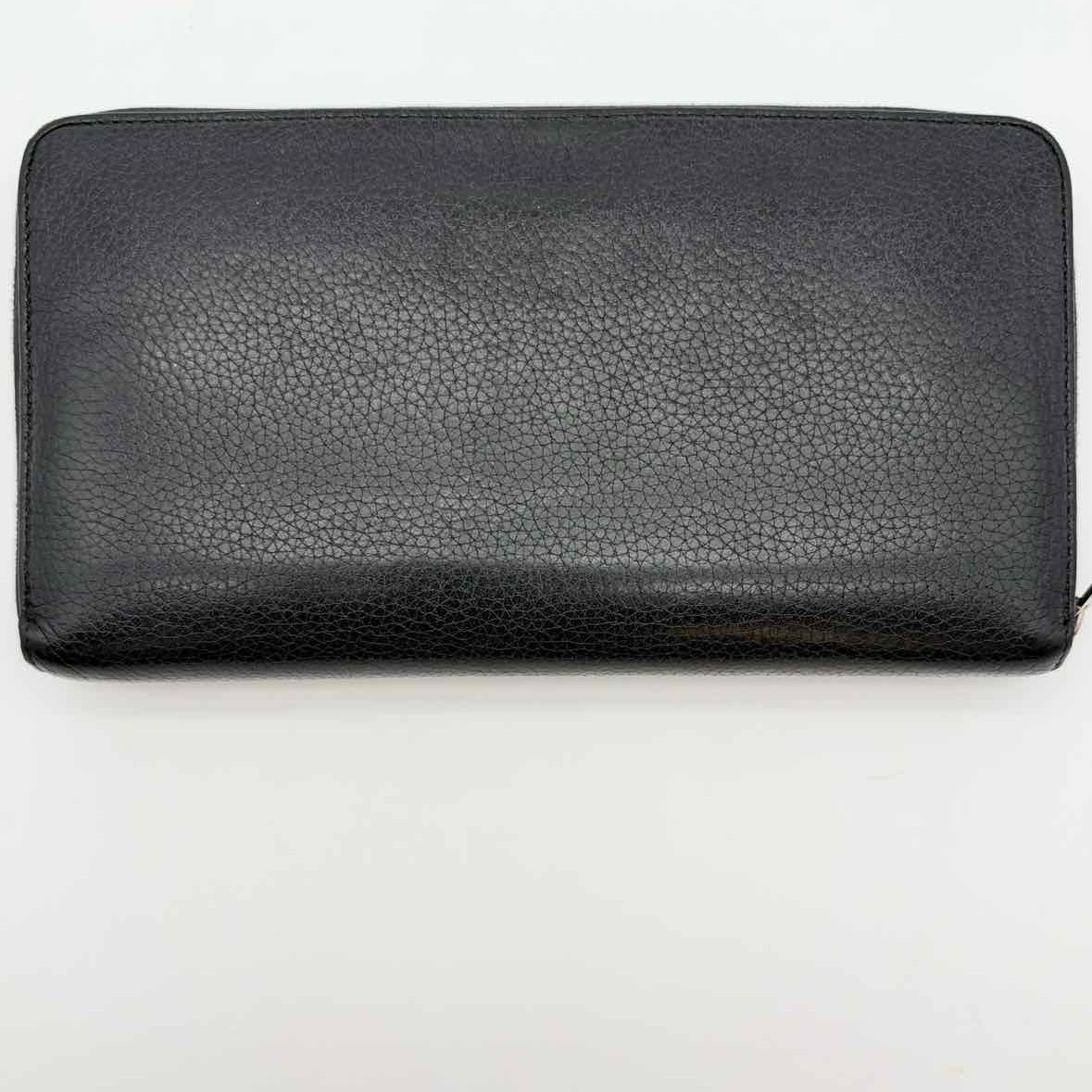 Celine Black Zip-Around Leather Wallet