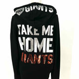 PINK Women's Black Orange Size M Zip SF Giants Hoodie