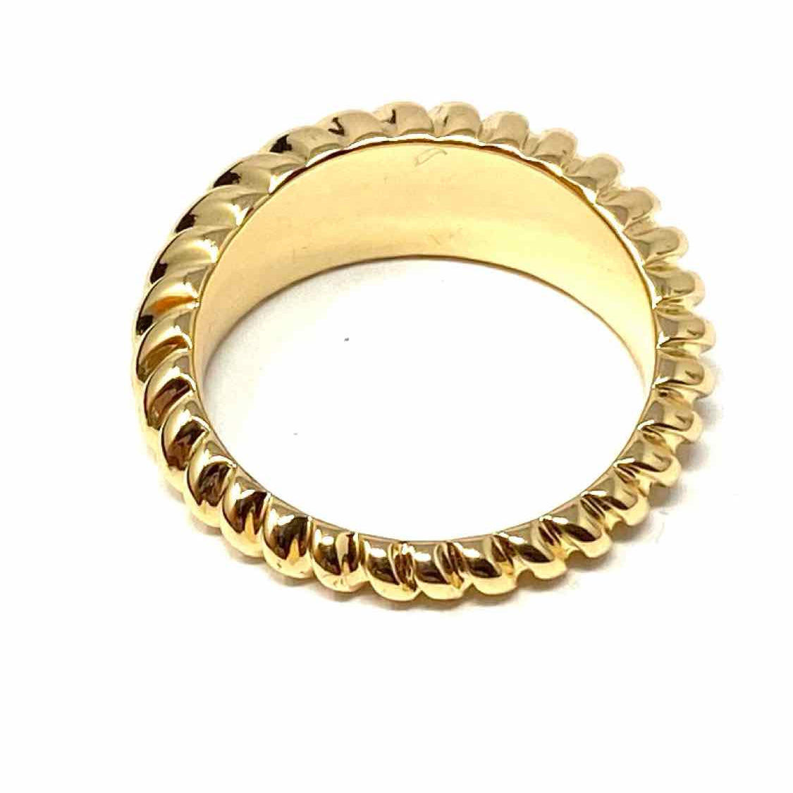 size 8 14K Gold Plated Gold Rope Ring