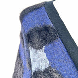 ANATOMIE Zendaya Women's Black Blue Size L Open Front Camoflage Duster
