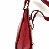 HOBO INTERNATIONAL Red Convertible Sling Lace Leather BackPack
