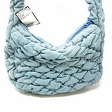 Lucky Brand Blue Quilted Denim Shoulder Bag