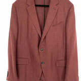 Ermenegildo Zegna Crossover Size 48 XXL Men's Red Black Sport Coat