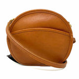 Coach 1995 Canteen D5G-9982 Leather Cognac Circle Crossbody