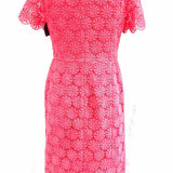 Talbots Women's Coral Size 4 sheath Floral Dress