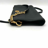 Tory Burch Everly Black Rectangular Logo Crossbody