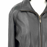 Wilson Women's Black Size M Zip Leather Jacket