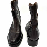 Women's Brown Size 9 Leather Scale Boots