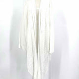 johnny was Kallia Women's White Size 2X Open Front Eyelet Kimono