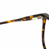 TOM FORD Black Brown Cat Eye Tortoise Frames w/ Sunglasses Attachment