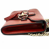 Gucci Emily Burnt Orange Horsebit Leather Crossbody