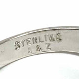 A & Z Estate Vintage Size 9 .925 Sterling Silver Signet Ring