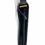 Donini Black Flap Croc Embossed Patent Leather Shoulder Bag
