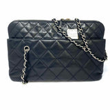 Chanel 2011-12 In-The-Business Large Black Quilted Leather Made in Italy Tote